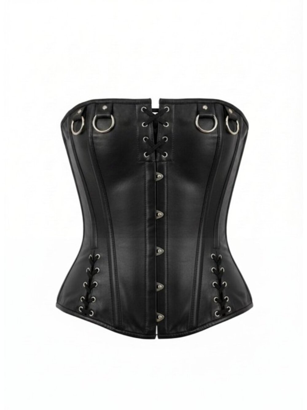 Vance Corsets Leather Biker Corset XL